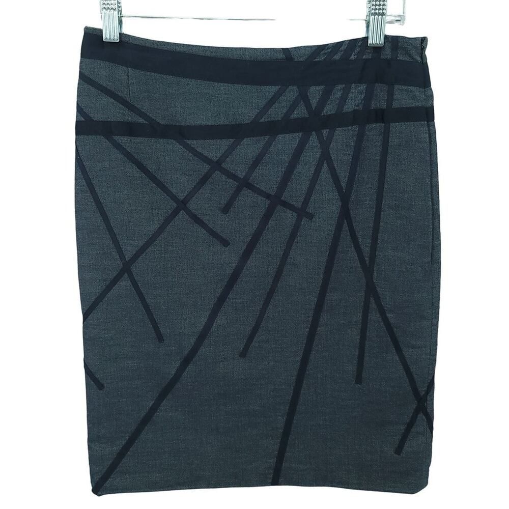 Akris Blue Abstract Mini Skirt